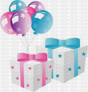image encre effet  étoiles pastel deco cadeaux mariage ballons edited by me - 無料png