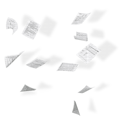 papers flying - PNG gratuit
