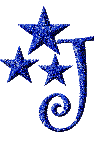 Gif lettre étoile-J- - Animovaný GIF zadarmo