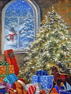 Christmas tree Nitsa - GIF animé gratuit