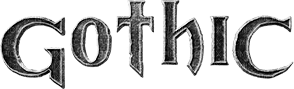 soave text gothic  black white - png gratis