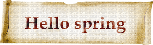 Hello spring ❤️ elizamio - gratis png