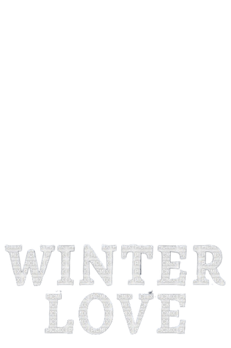loly33 texte winter love - 免费PNG