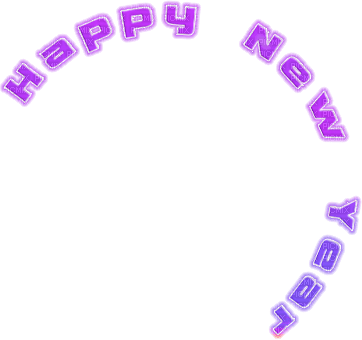 soave text new year happy purple - безплатен png