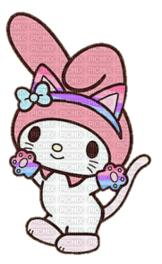 Catgender pride My Melody - ilmainen png