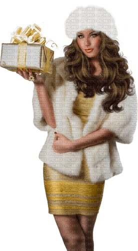 Woman. Package. Gift. Leila - kostenlos png