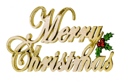 Merry Christmas text - kostenlos png