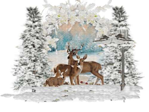 dolceluna winter deer - ücretsiz png