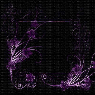 minou-bg-frame-black-purple - kostenlos png