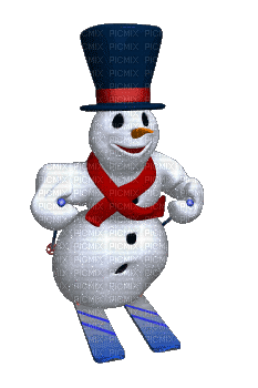 snowman gif - GIF animado gratis