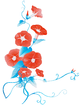 soave deco flowers spring branch animated - GIF animé gratuit