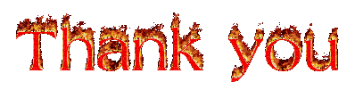 Kaz_Creations Fire Animated Text Thank You - Gratis geanimeerde GIF