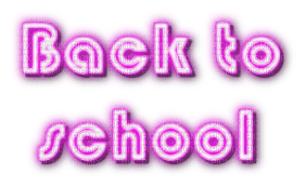 Back to School.Text.Pink.Victoriabea - PNG gratuit