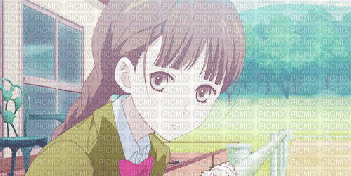 anime with braid ❤️ elizamio - GIF animé gratuit