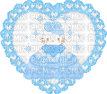 hello kitty blue heart - Бесплатный анимированный гифка