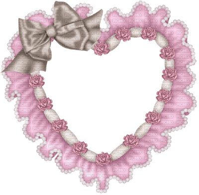Kaz_Creations Pink Heart Deco - Free PNG