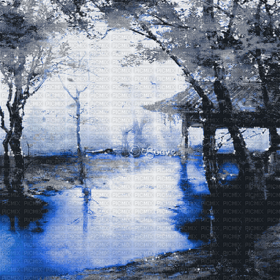soave background animated oriental autumn water - 免费动画 GIF