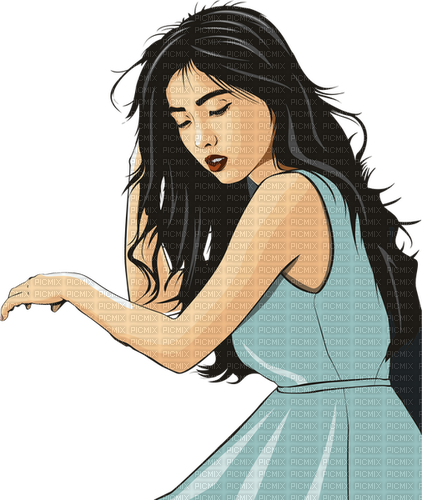 Asian Lady - kostenlos png