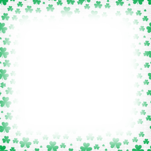 Clovers.Frame.Green.White - KittyKatLuv65 - png gratuito