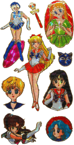 sailor moon stickers - Free PNG
