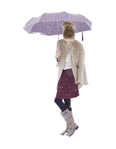 kikkapink winter woman fashion umbrella - darmowe png