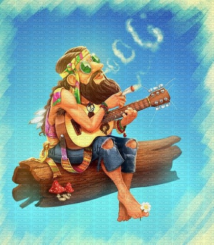 hippy rocker - PNG gratuit