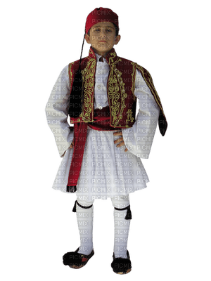 Greek traditional Kid's costume - фрее пнг