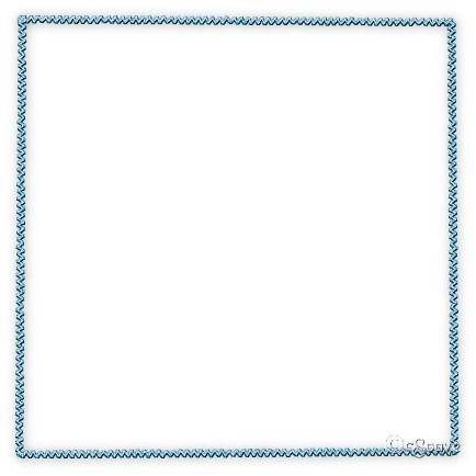soave frame border art deco vintage blue - PNG gratuit