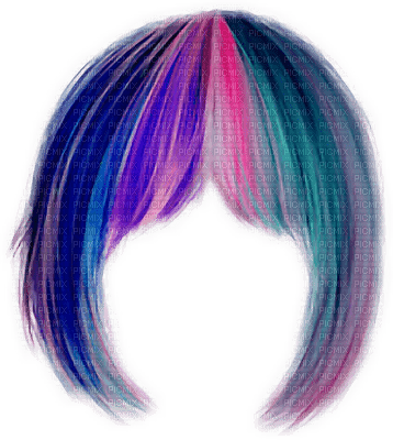 coloured hair bp - zdarma png
