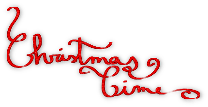 soave text christmas time red - png grátis