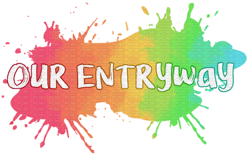 Our Entryway Rainbow Paint - PNG gratuit