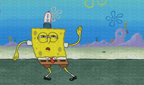 SpongeBob dancing - GIF animado grátis