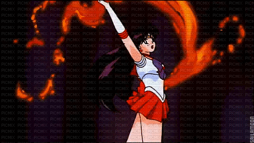 Sailor Mars - Animovaný GIF zadarmo