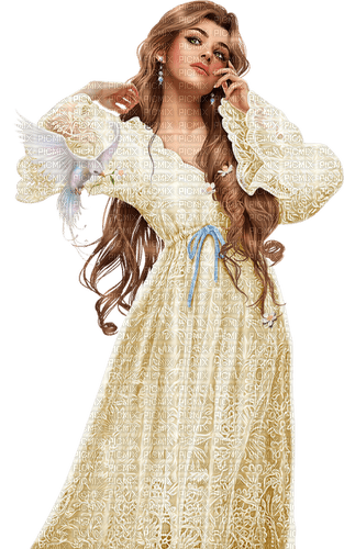 kikkapink dove woman spring fantasy - ilmainen png