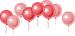 Pink Balloons - GIF animasi gratis