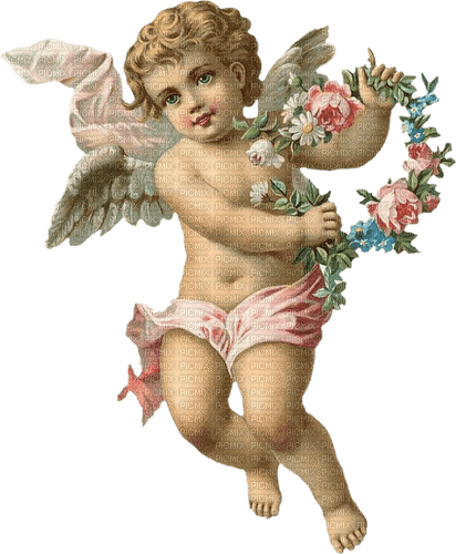victorian angel pink - nemokama png
