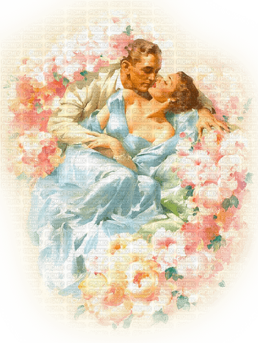 Spring Vintage couple - δωρεάν png