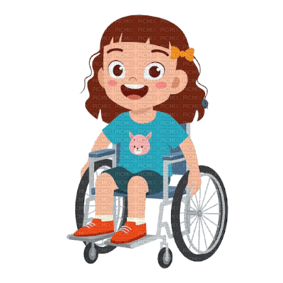Girl in Wheelchair - nemokama png