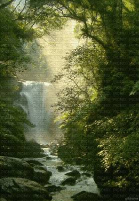 водопадгг пейзажгуля - GIF animado gratis