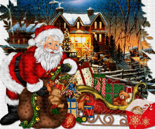 Santa Claus ,image.,noel,hiver,Orabel - Gratis geanimeerde GIF