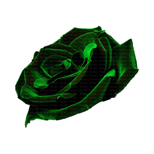 kikkapink deco scrap vellum rose green flower - PNG gratuit