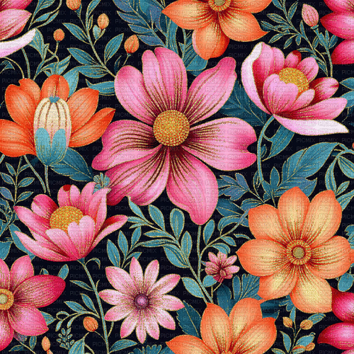 Background  flowers Miriella - Бесплатни анимирани ГИФ