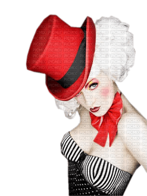 Kaz_Creations Woman Femme Red Hat - ücretsiz png