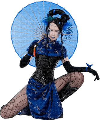 mujer con paraguas by EstrellaCristal - ingyenes png