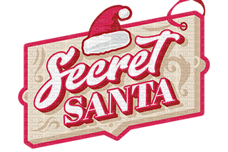 Secret Santa shhh bp - Free PNG
