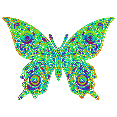 mariposa stamp kinotokino - Free animated GIF