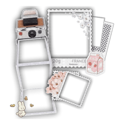 Aesthetic cute camera frame deco [Basilslament] - besplatni png
