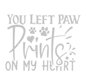 paw prints / words - Free PNG