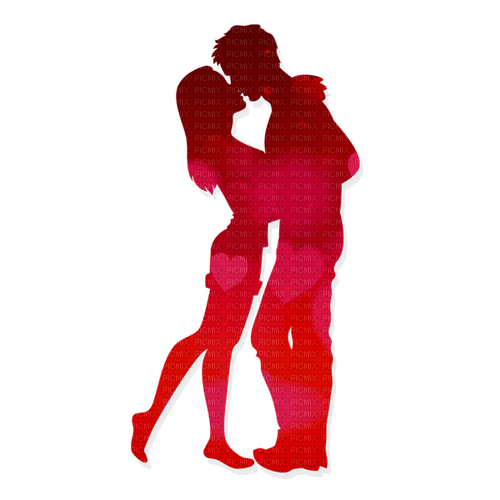 Kaz_Creations Silhouette-Couple-Love - 免费PNG
