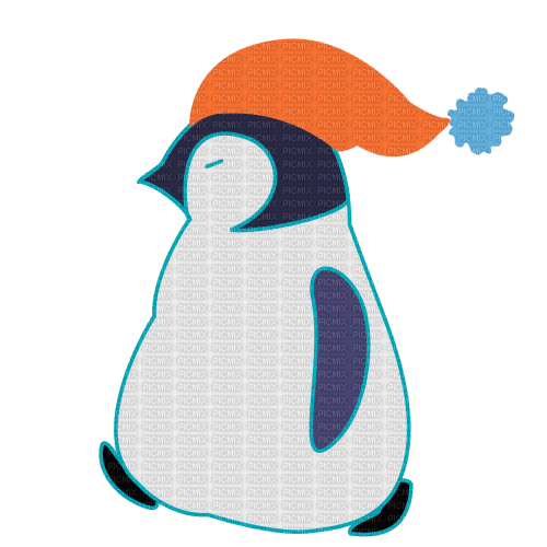пингвин, зима, гиф,  Карина - Бесплатный анимированный гифка